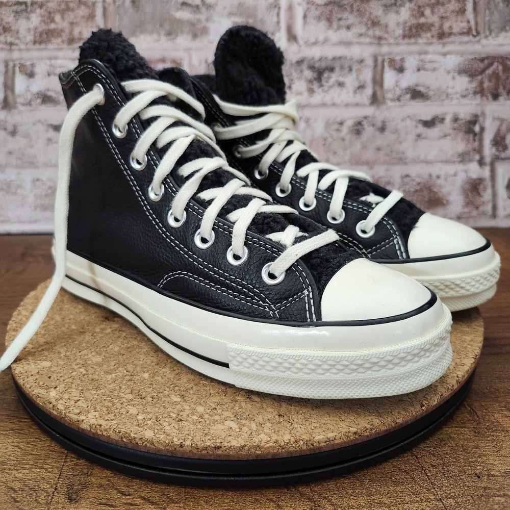 Converse Chuck Leather 70 Sherpa Lined Hi- Top Shoes Unisex M7/W9 - Picture 12 of 14